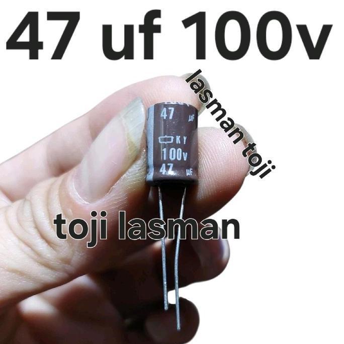 ( Elko Elco 47Uf 100V )  100Volt 100V47Uf 47 Uf Mf Micro Mikro 100 V Volt 100V 100Volt 85 105 100V47