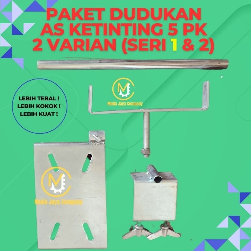 Dudukan As Ketinting 5PK 2 Varian Mesin Perahu