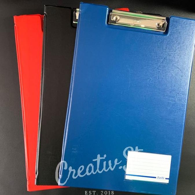 BANTEX Clipboard With Cover F4 Folio 4211 Papan Jalan Papan Dada