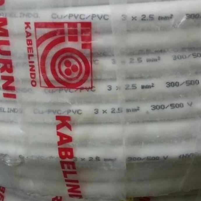 Promo Kabel Listrik Nym 3X2.5 Mm Kabelindo / Kabel Kawat Nym 3X2,5 Kabelindo Cod