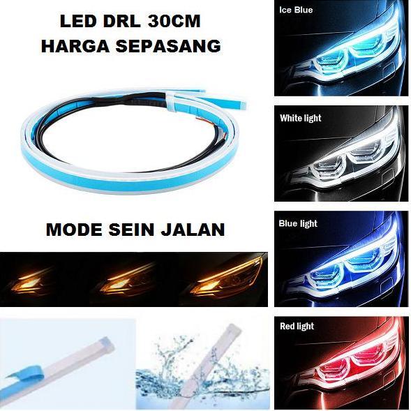 Lampu Led Alis Drl Welcome Tempel 30Cm 30 Cm Mobil Motor Sein Running