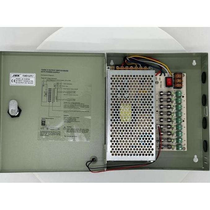 PSU POWER SUPPLY CCTV BOX 12V 20A - PSU BOX CCTV