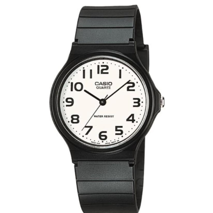 Casio General MQ-24-7B2 / MQ24-7B2 / MQ-24 Jam Tangan Unisex Analog Karet Putih Angka (Dapat Box Mik