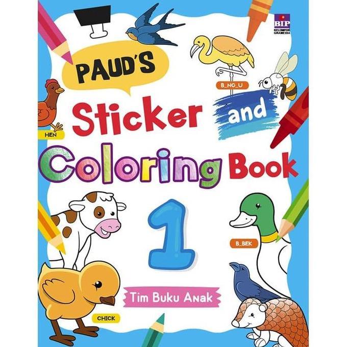 HOT DEAL - PAUD'S STICKER AND COLORING BOOK 1