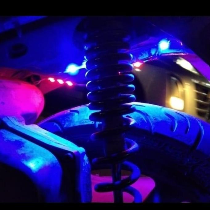 Led Lampu Variasi Mobil Motor Led Neon Box 12V 1,5W 3 Mata Cahaya Terang Tahan Lama Untuk Mobil & Mo