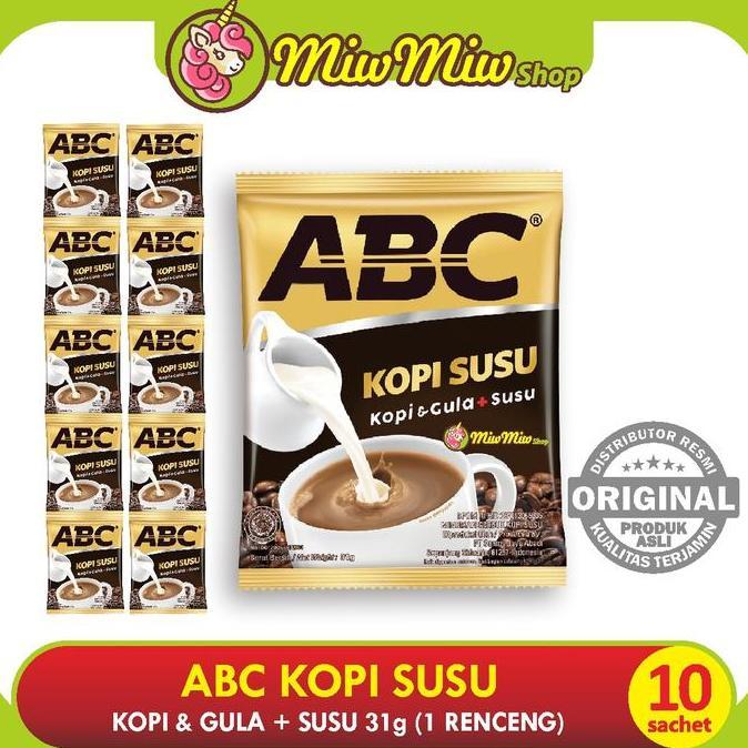 Inikok- Abc Kopi Susu - Kopi Dan Gula Plus Susu Dalam Sachet