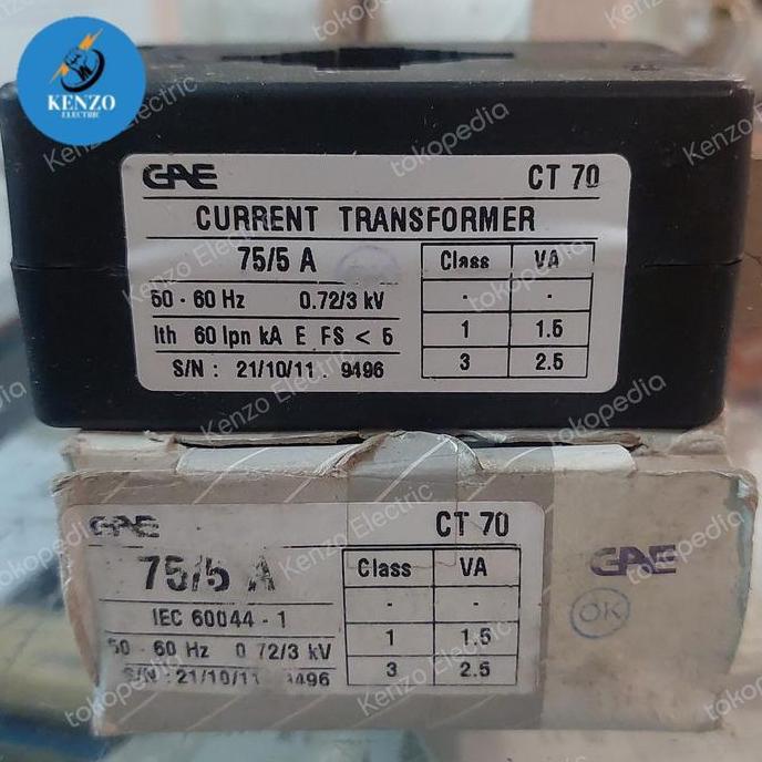 Promo Current Transformer Ct~70 75/5A Gae Cod