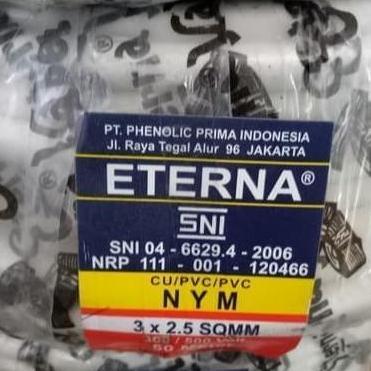 Promo Kabel Eterna Nym 3X2.5 Mm Kabel Listrik Eterna Nym 3X2.5Mm Isi 3 (Sni) Cod