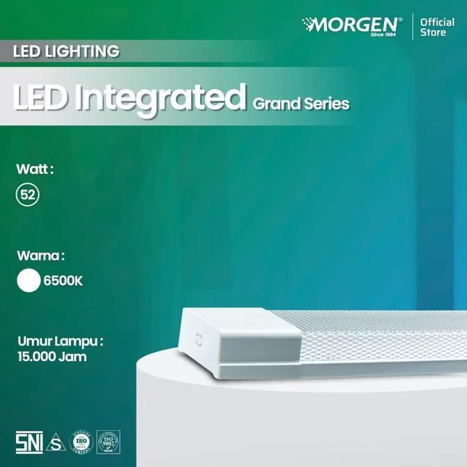 TERBARU - MORGEN - Lampu T8 INTEGRATED GRAND SERIES 52 WATT MG-GITRA052/ Lampu T8 / Tube Light / Lam