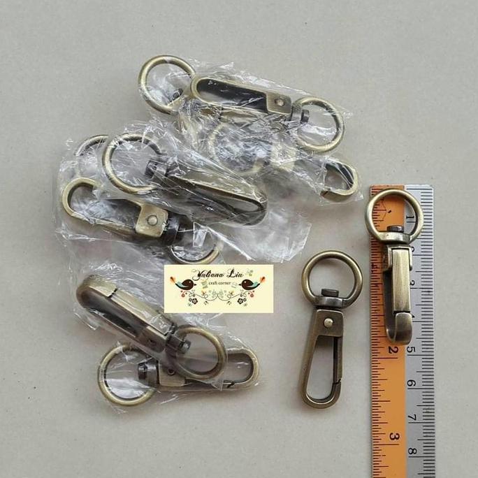 Sora- 12Pcs Ring Kait L4512 Atg Tas Dompet Kaitan Tinggi 4.5Cm Lebar 1.2Cm Untuk Tas Dan Dompet