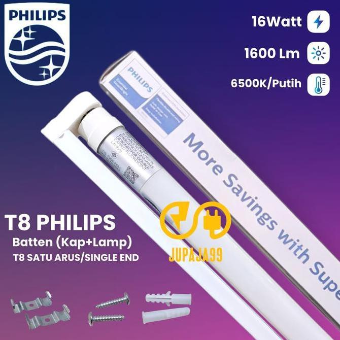 Lampu Philips TL LED SET Ecofit 16watt + Rumah Lampu