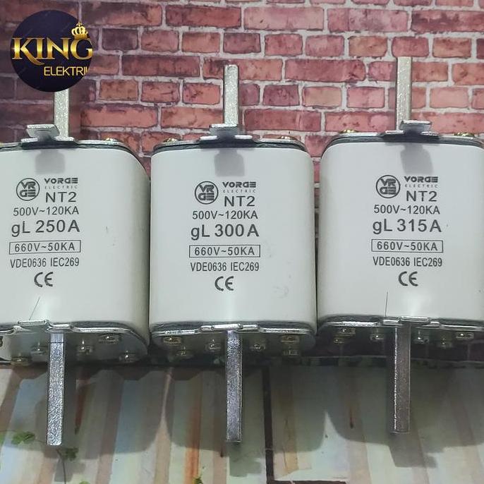 Promo Nh Fuse Link Nh-2 Nh2 250A 300A 315A 335A 400A Vorge Nt2 Nt-2 Cod