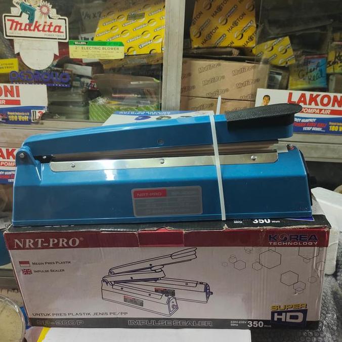 Mesin Press Lem Plastik 30 Cm NRTPRO SP300 Mesin Sealer Impulse Sealer