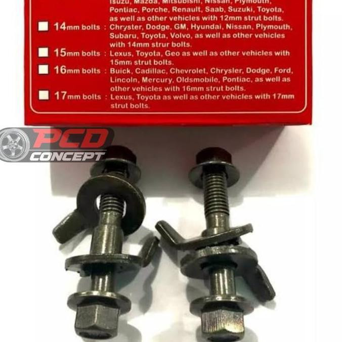 BEBAS ONGKIR - BAUT CHAMBER UKURAN 12MM SPORING SAMA PASANG |UTK MOBIL BRIO, MOBILIO