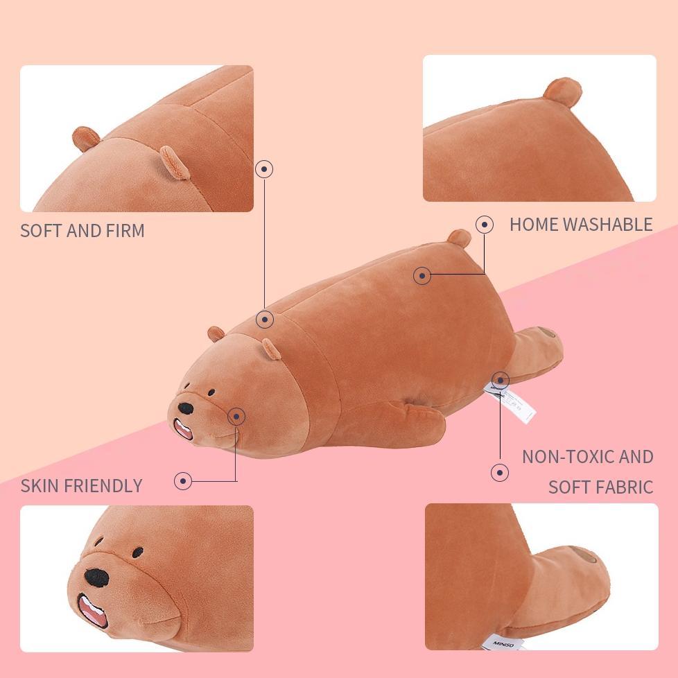 new arrival miniso boneka tidur we bare bears boneka lucu anak mainan tidur 54cm bear boneka mewah m