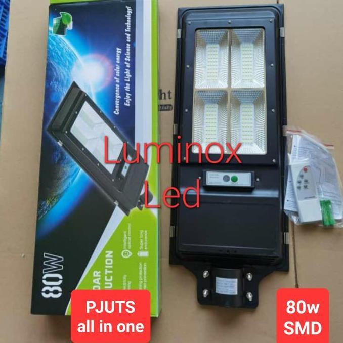 lampu jalan solar panel 80watt 80 w tenaga surya matahari 80w 80 watt