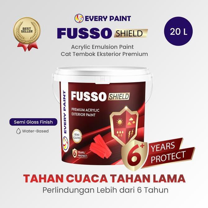 HARGA DISC - Cat Tembok Eksterior Premium Weathershield Every Paint Fusso Shield 20L - Cat Eksterior