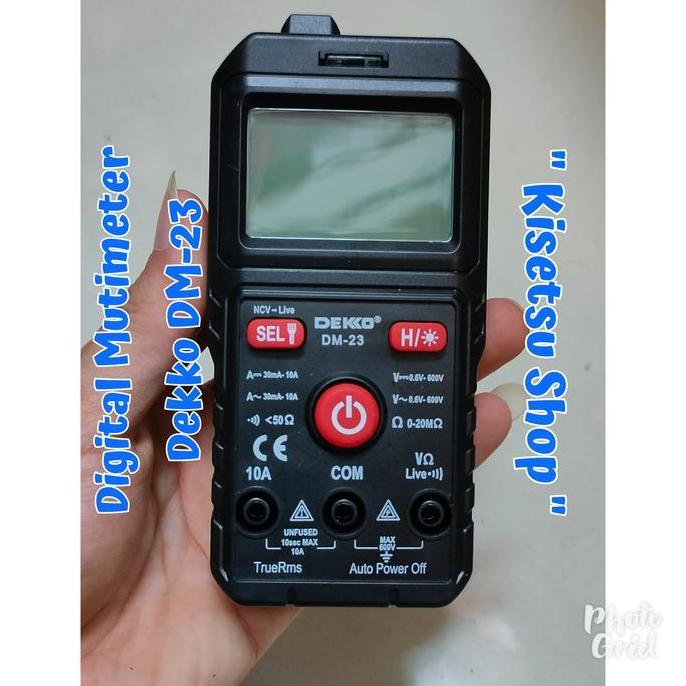 HARGA TERBAIK - SMART DIGITAL MUTIMETER/ TESTER / AVOMETER DEKKO DM-23