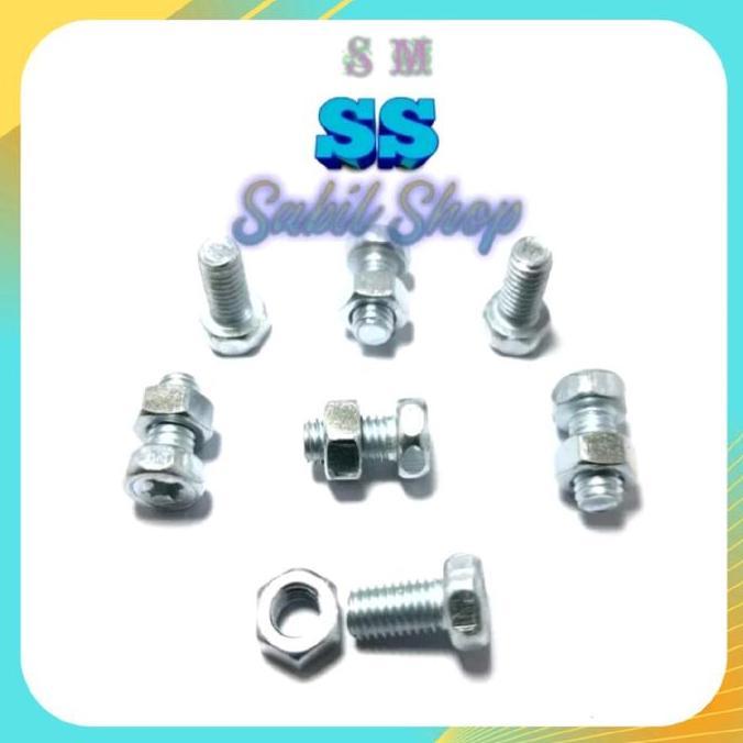 Promo 10 Pcs Baut Aki Basah Baut Aki Motor Baut Aki Sepeda Motor Baut Skun Aki Motor Baut Aki Motor 