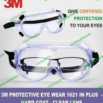 SAFETY GOOGLE 3M 1621 AF Kacamata Google Lab Anti-Fog