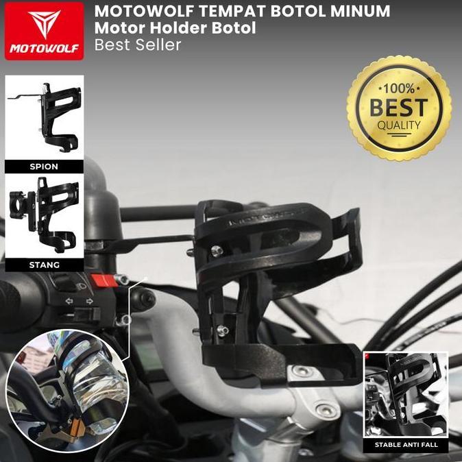 Motowolf Tempat Botol Minum Motor Holder Botol
