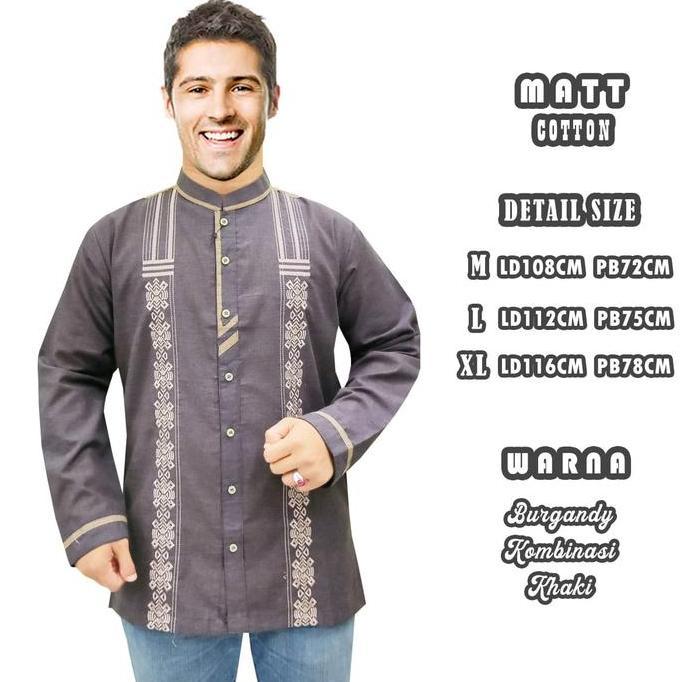 TERMURAH - Baju koko dewasa premium bordir eternity muslim