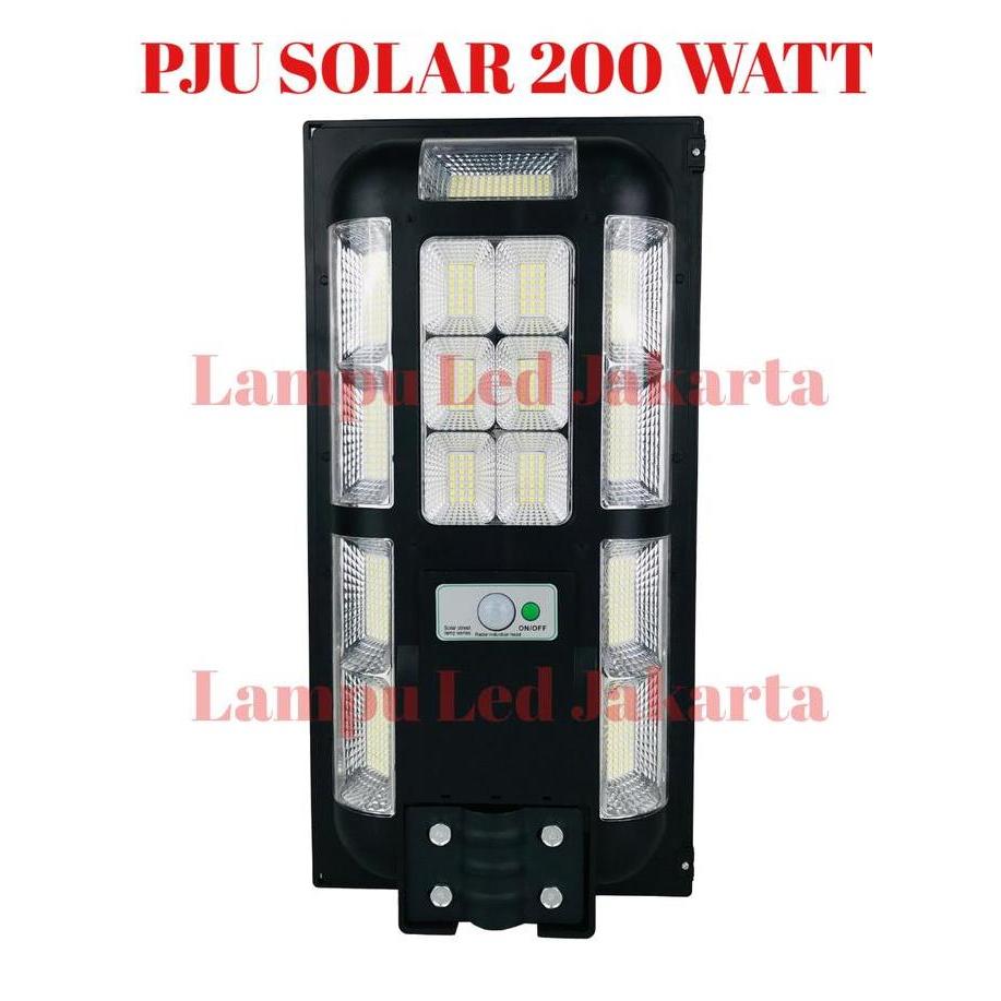 TERMURAH - Lampu PJU solar 200watt 200w. Street light solar panel 200w PJU LED