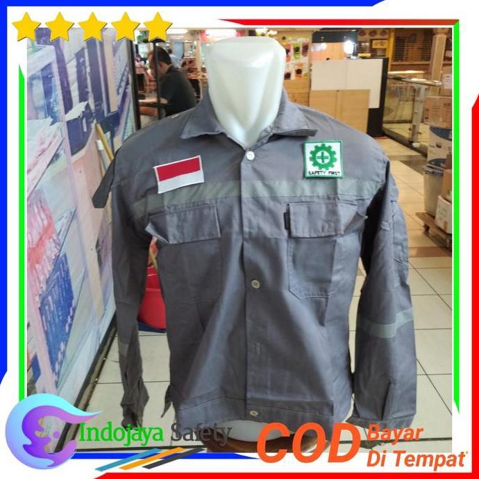 Baju Safety Lengan Panjang Logo K3 - Wearpack Safety Atasan