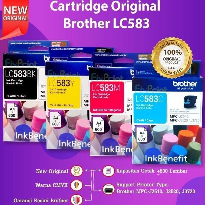 TOQMIJIN Tinta Cartridge Brother BTD60 BT5000 LC3617 LC462 LC583 Original Ori