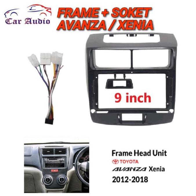 FRAME AVANZA 9 INCH FRAME XENIA 9 INCH FRAME HEAD UNIT ANDROID AVANZA XENIA 9" INCHI