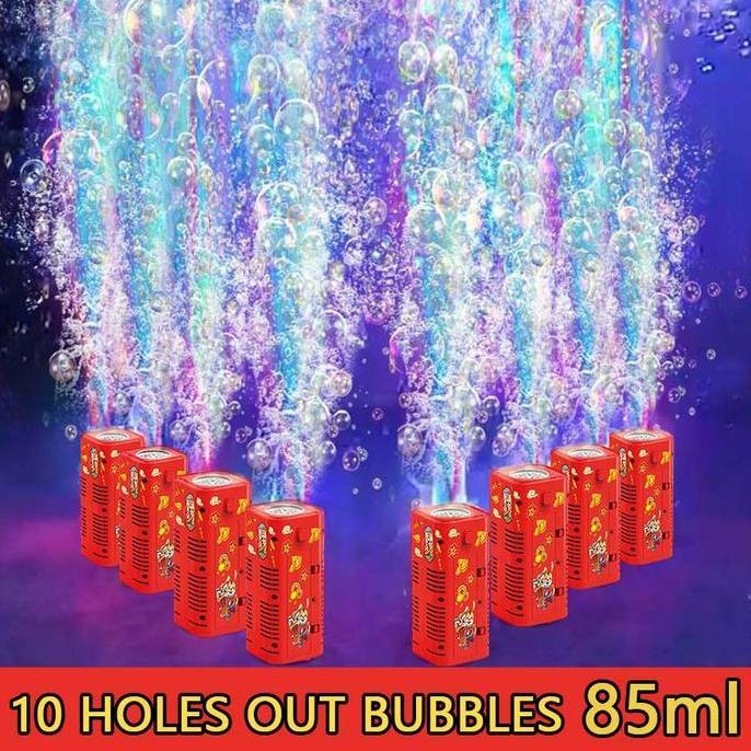 Bubble Air Maker Mesin Elektrik LED Mainan Gelembung Sabun Otomatis