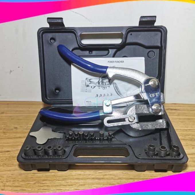 QURYGHANZ Alat Pembolong Plat Set OPT Power Punch Kit Plong Set