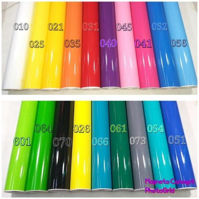 skotlet/sticker warna glossy polos top quality wrapping motor aquarium