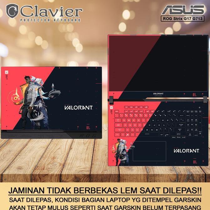 Cover Garskin Laptop Asus ROG G713 G713Q G713QC G713QM G713QR Bening