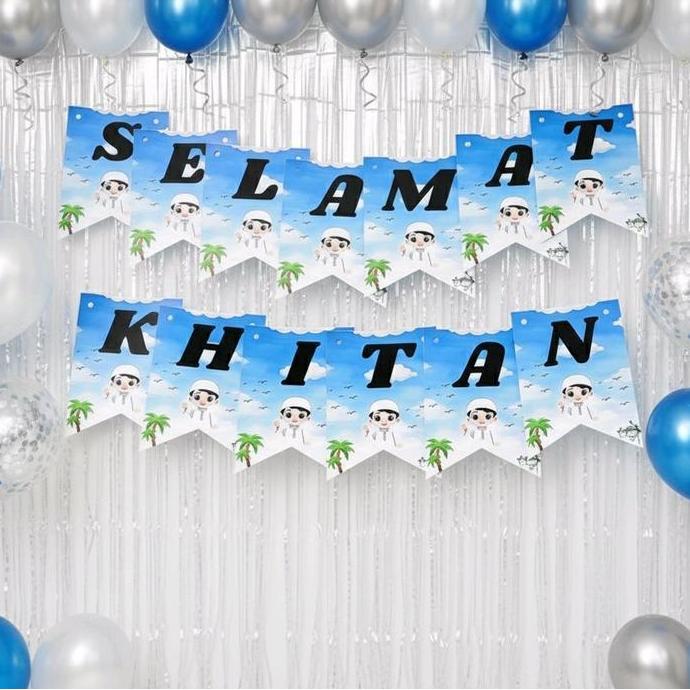 Set Decor Khitan / Tasyakuran Khitan /Banner Khitan/ Decorasi Khitan