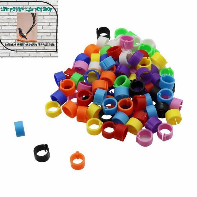 RING JEPIT PLASTIK 8 MM GELANG KAKI BURUNG MERPATI / BURUNG DARA murah