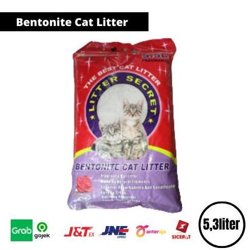 pasir bentonite cat litter secret 5.3 liter