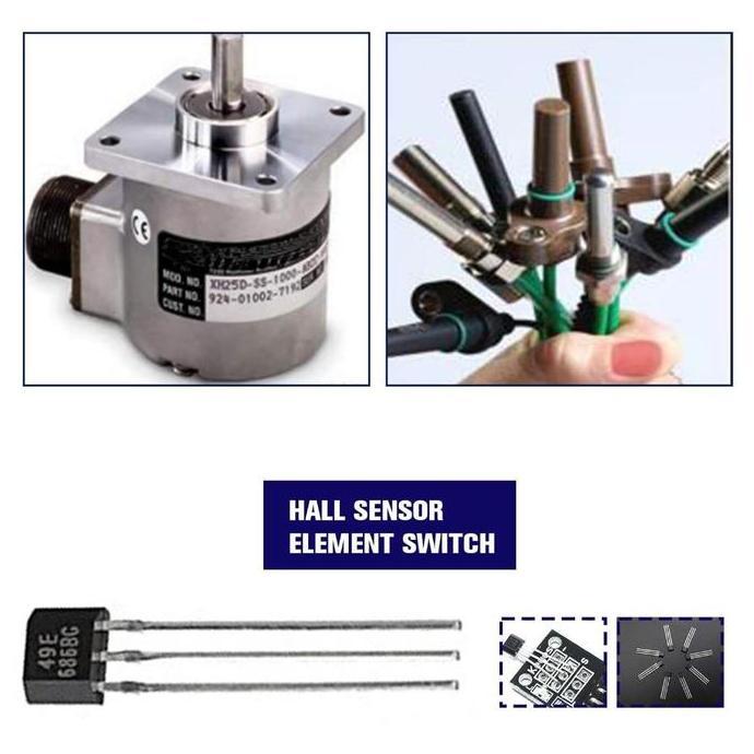 FASTONETO 10buah Sensor Gas Sepeda Listrik Original 49e Hall Sensor Hall Effect Sensor Hall Element