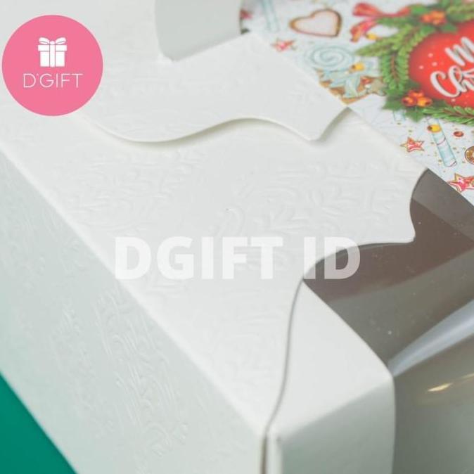 Box Kue Tart Mika Kotak Kue Mika Dus Mika Kue Transparan 22x22x10cm