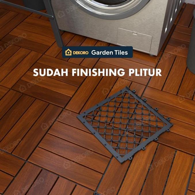 Lantai Kayu Decking Tile Parket Outdoor Dekoro Tile Collections