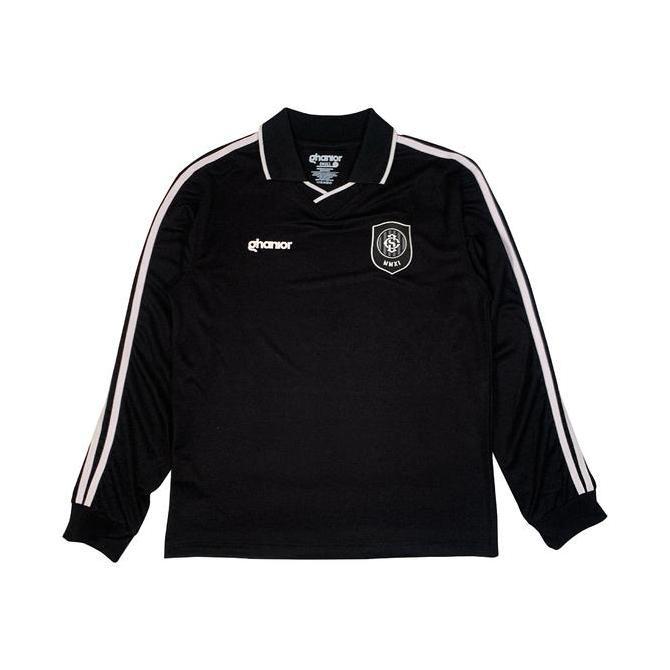 Ghanior LARGOBLACK Oversized Casual Jersey Retro Simple Elegan Warna - BLACK