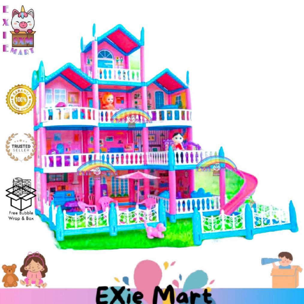 MAINAN ANAK DIY MERAKIT RUMAH BONEKA DREAM HOUSE VILLA BESAR [SS1325] - MAINAN ANAK PEREMPUAN RUMAH 