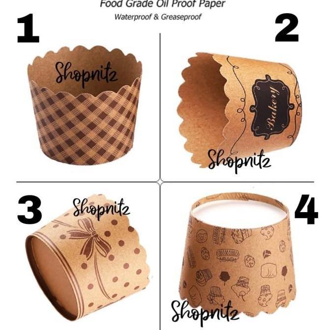 Paper Cup Cupcake Cup Muffin Kertas Cup Cake / Cake Muffin COKELAT
