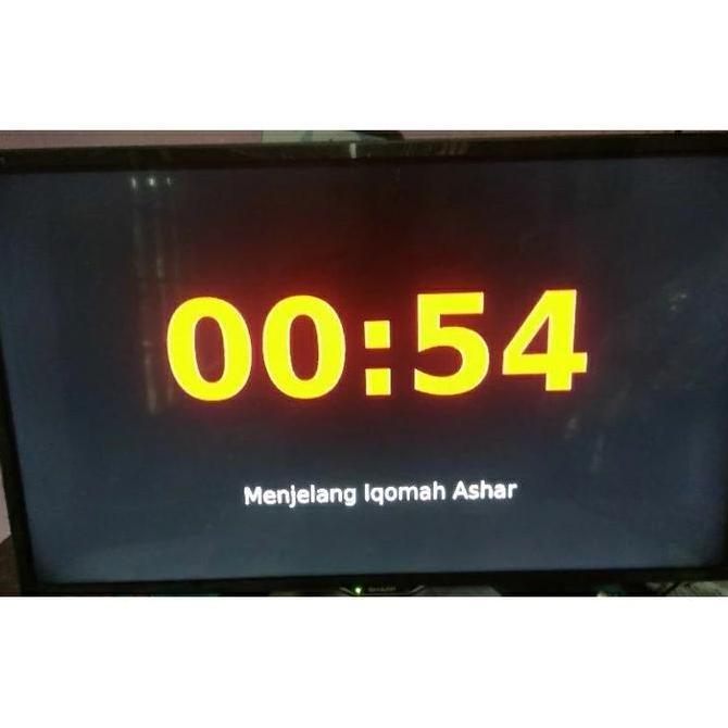 Jam Sholat TV Controller Jam Waktu Sholat TV - Jam Sholat TV