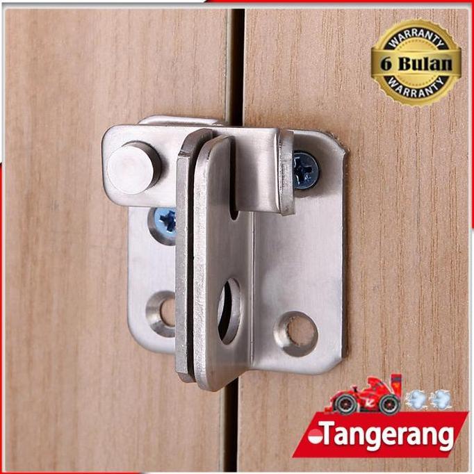 SEIRAKY Overpal Gembok Overval / Grendel Pintu Geser / Grendel Gerendel Stainless Steel