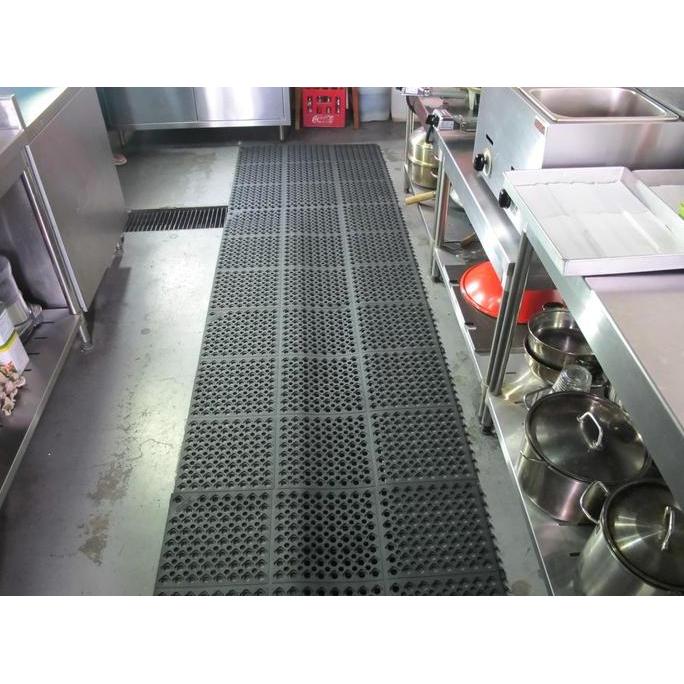 Rubber Drainage Mat / Karpet Karet Drainase [Black] "Hercules