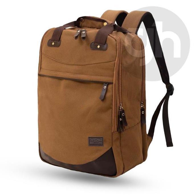 GH-Bag Tas Ransel Pria Wanita DALTON Canvas Backpack Sekolah