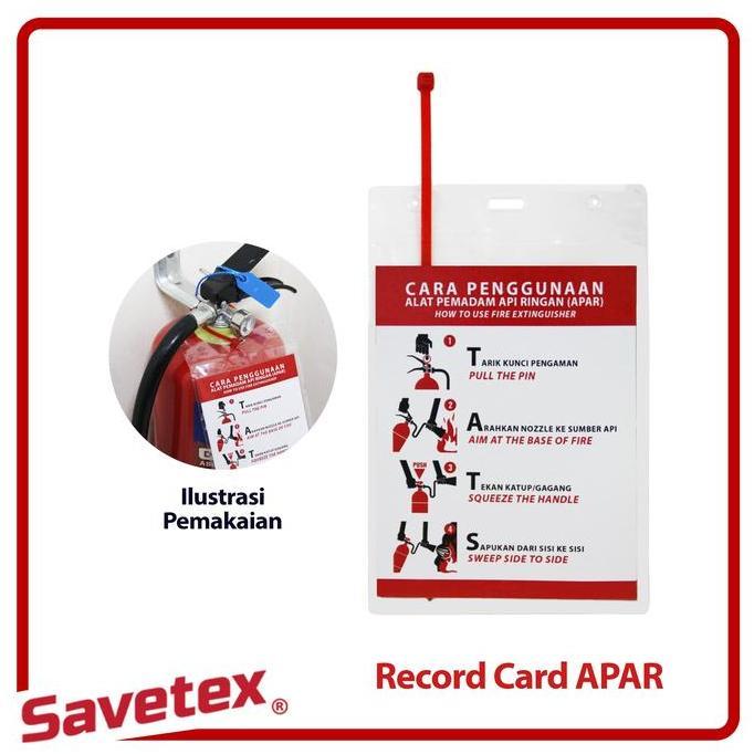 Kartu Pengecekan APAR / Record Tag Card / Checklist