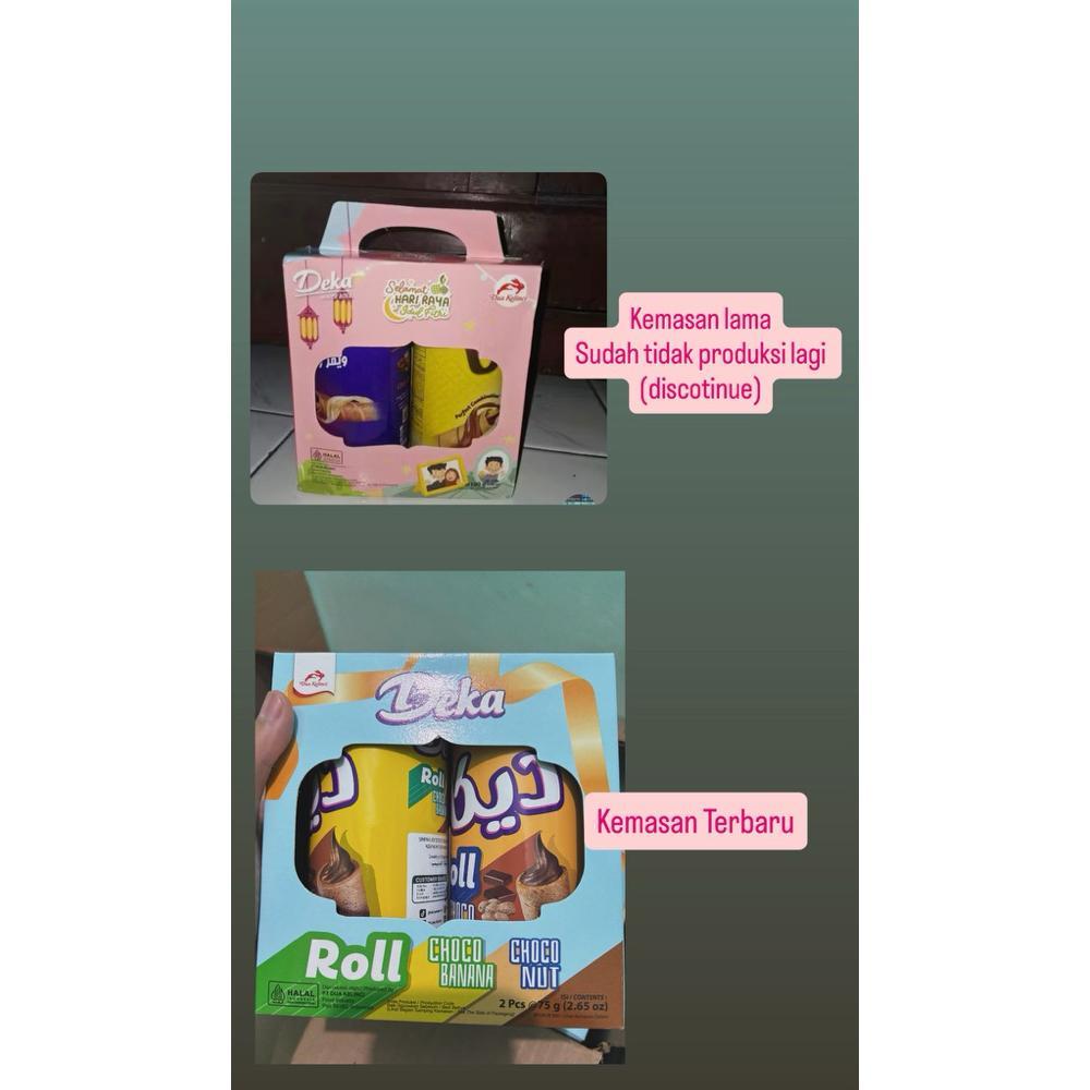 MARTARYNASTALL DEKA WAFER ROLL HAMPERS PARCEL PAKET LEBARAN KALENG 2 X 75GR HEMAT