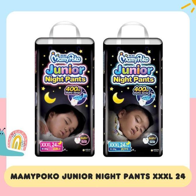Mamypoko Junior Night Pants XXXL 24 XXXL24 XXXL12 XXXL 12 Diapers Popok Bayi